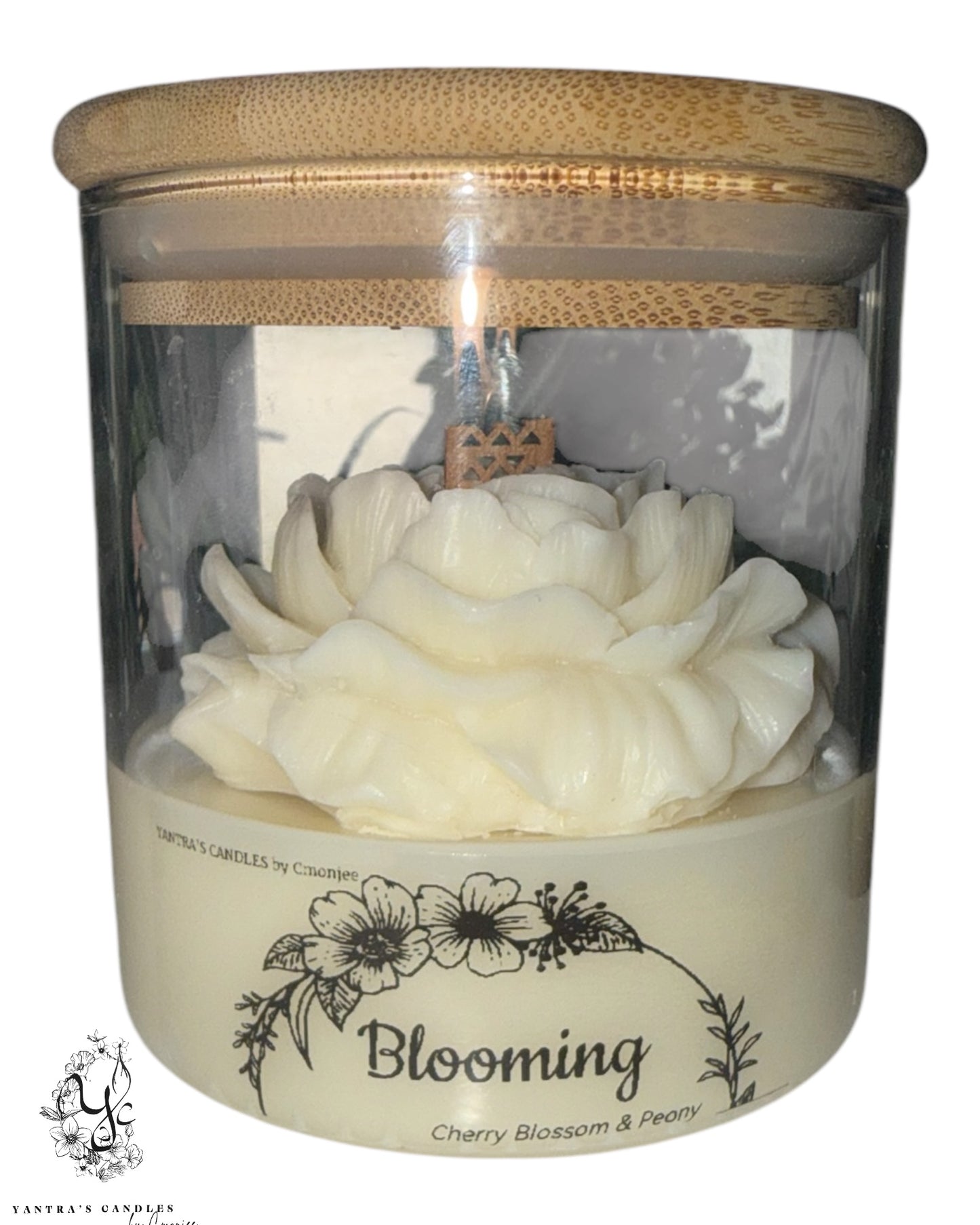 Lumânare decorativă ” Blooming” - Flori de cireș & Bujori